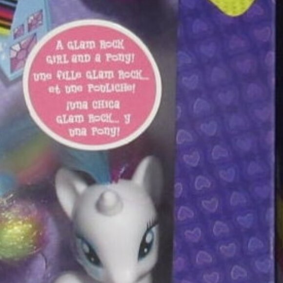 Rarity doll and pony equestria girl set my little pony rainbow rocks new in box - Picture 11 of 12
